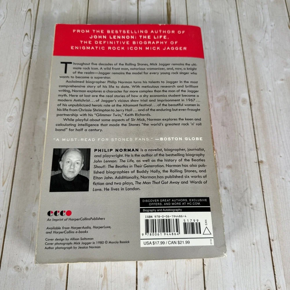 Mick Jagger Philip Norman 2018 2nd PB Rolling Stones Rock Music Biography